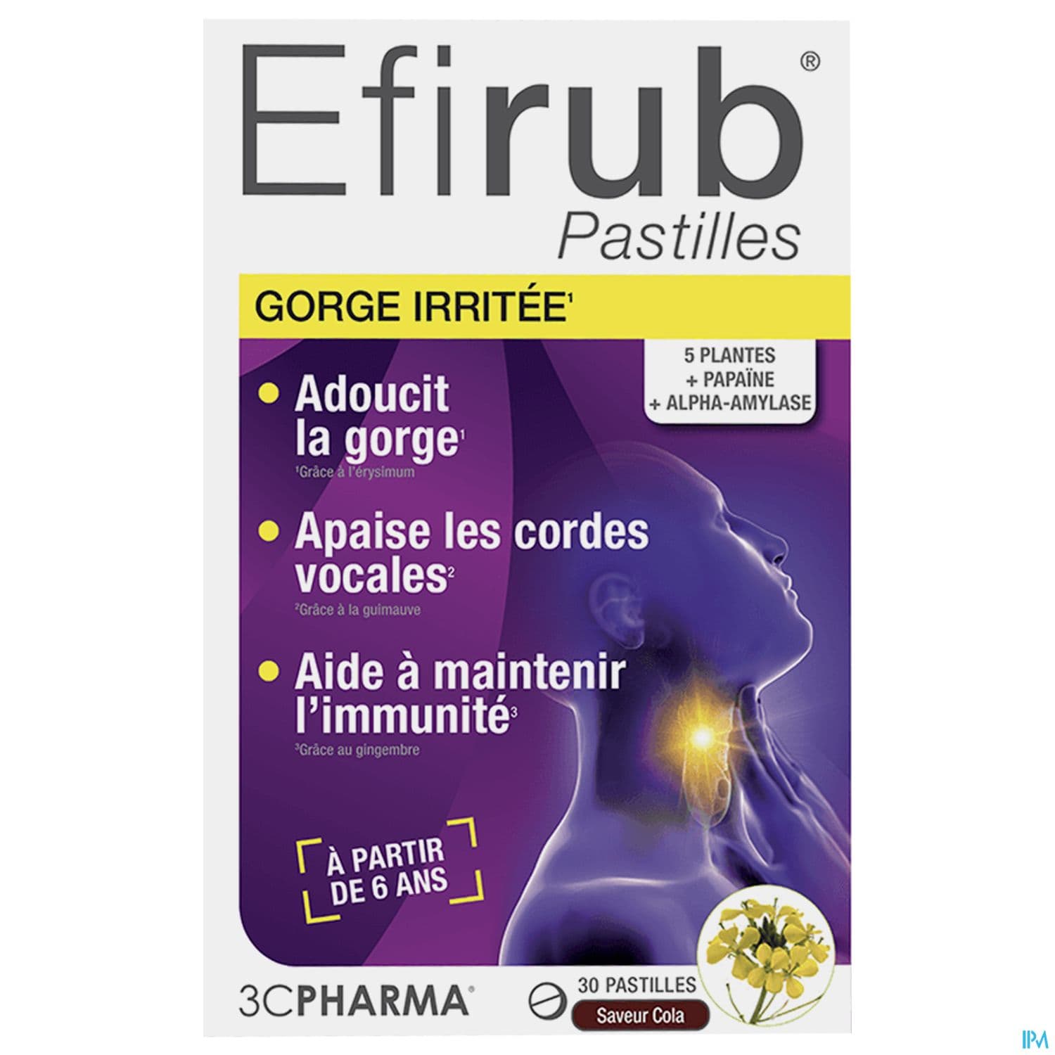 3C PHARMA EFIRUB PASTILLE COLA 30