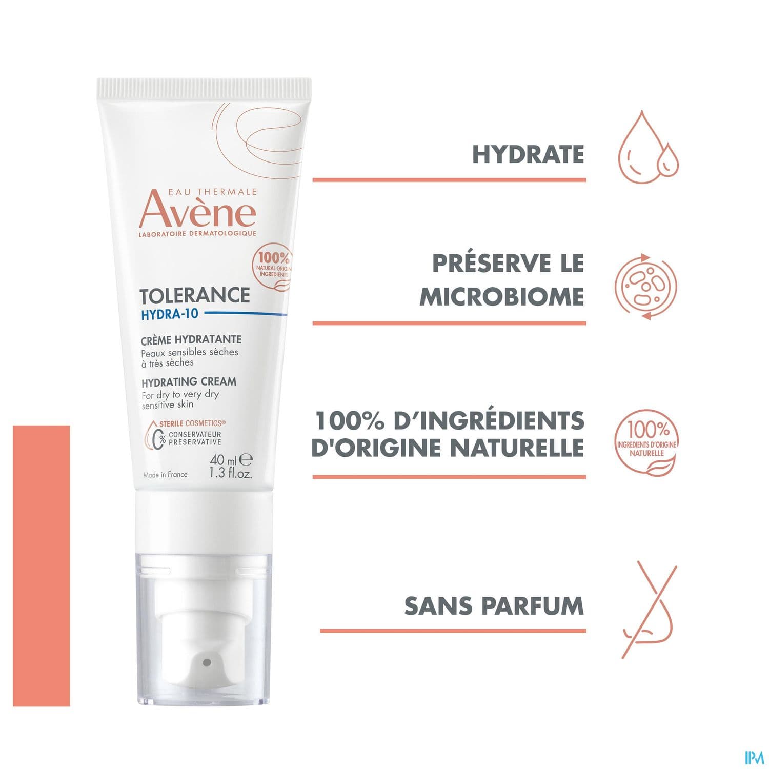 AVENE TOLERANCE HYDRA 10 CR 40ML
