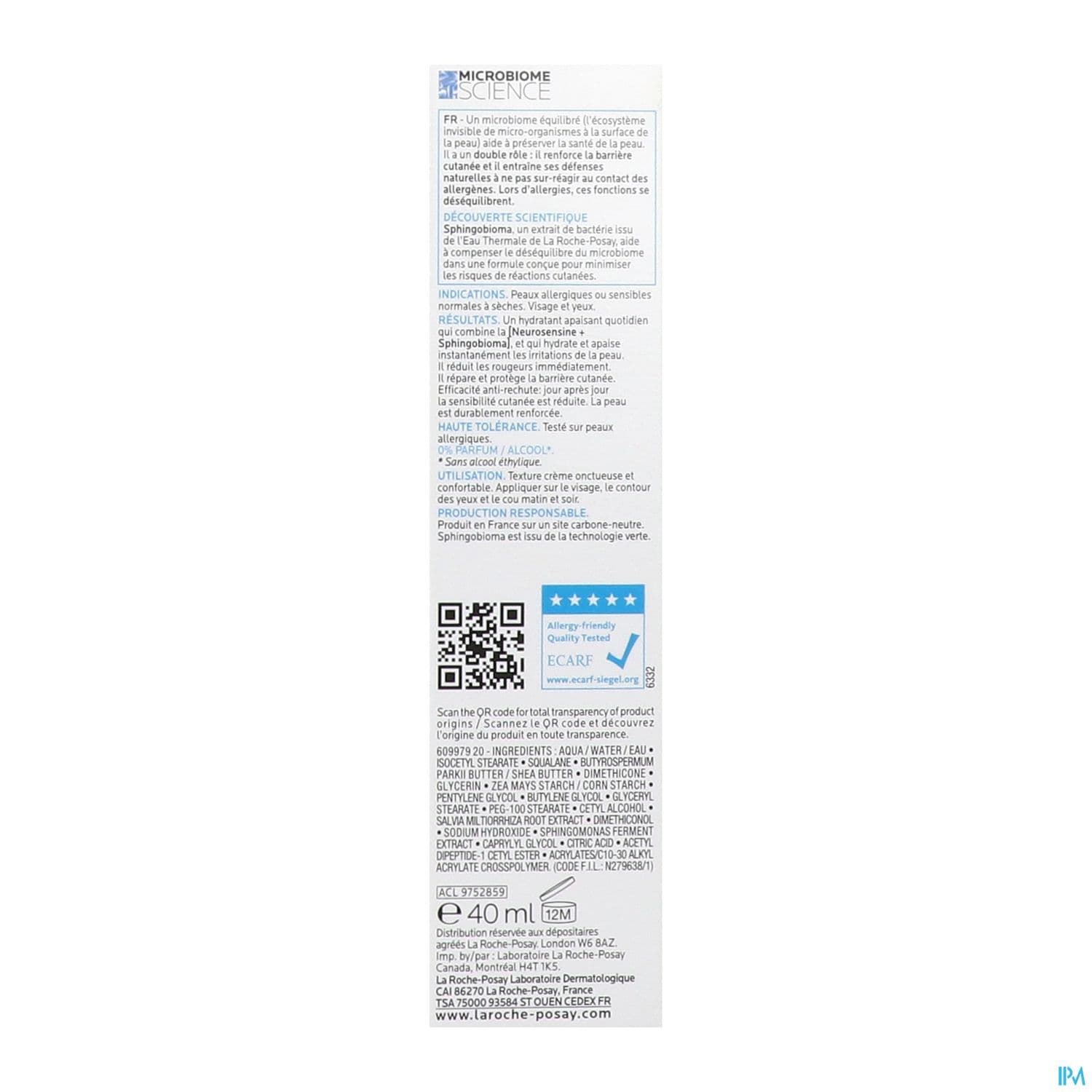 TOLERIANE DERMALLERGO CR 40ML