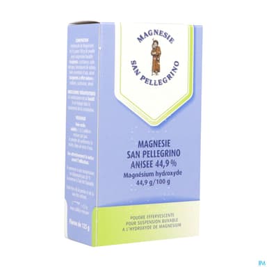 Magnesie San Pellegrino Anisee 44.9% Poudre Eff 125g
