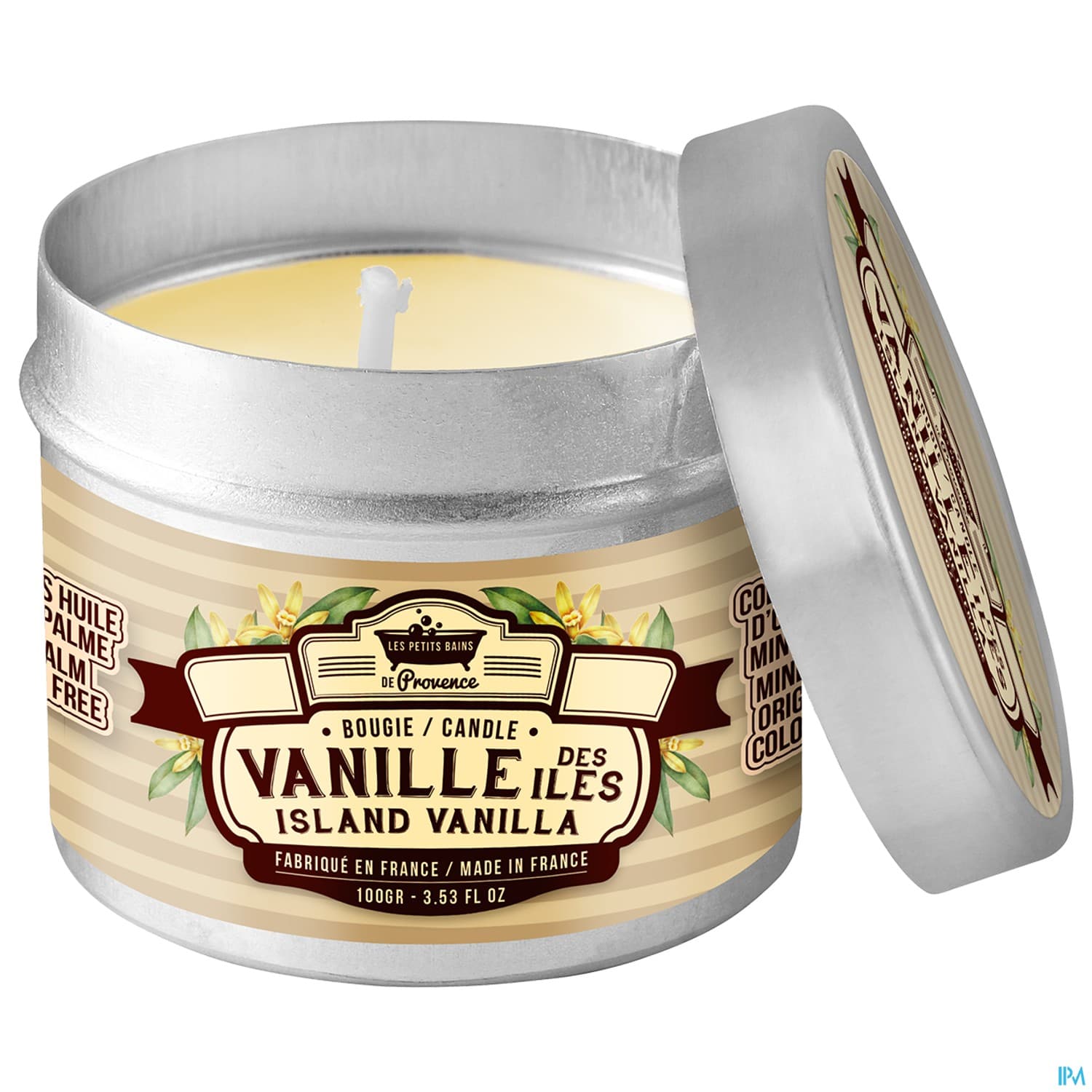 Les Petits Bains De Provence Bougie Vanille 100g