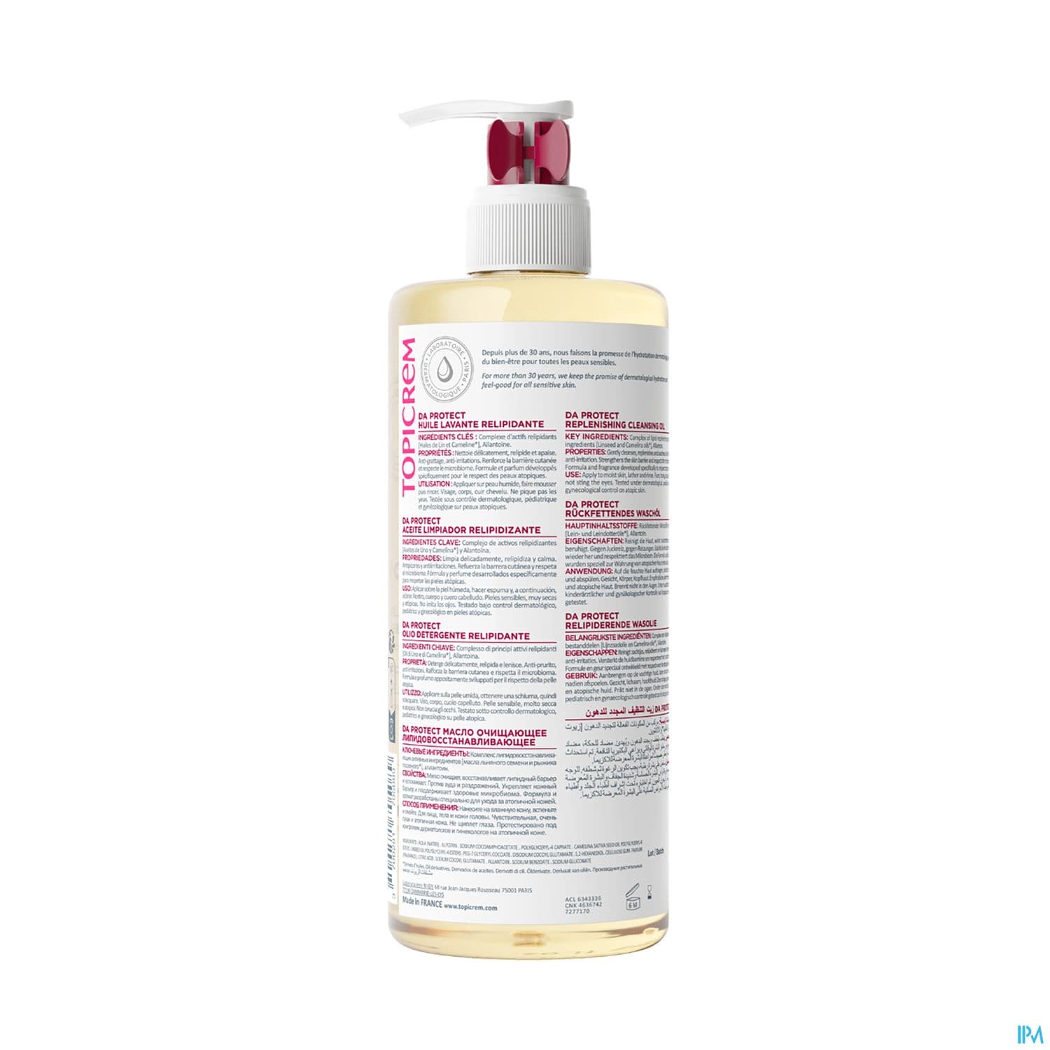 TOPICREM DA PROT HLE LAV RELI500ML