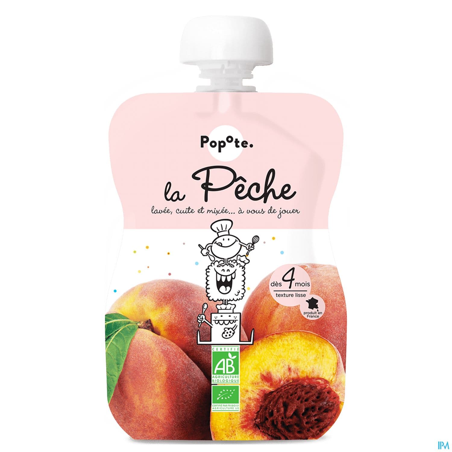 POPOTE COMPOTE PECHE 120G
