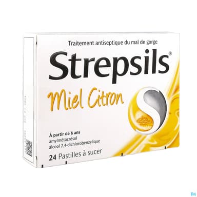 STREPSILS MIEL CITRON PAST 24