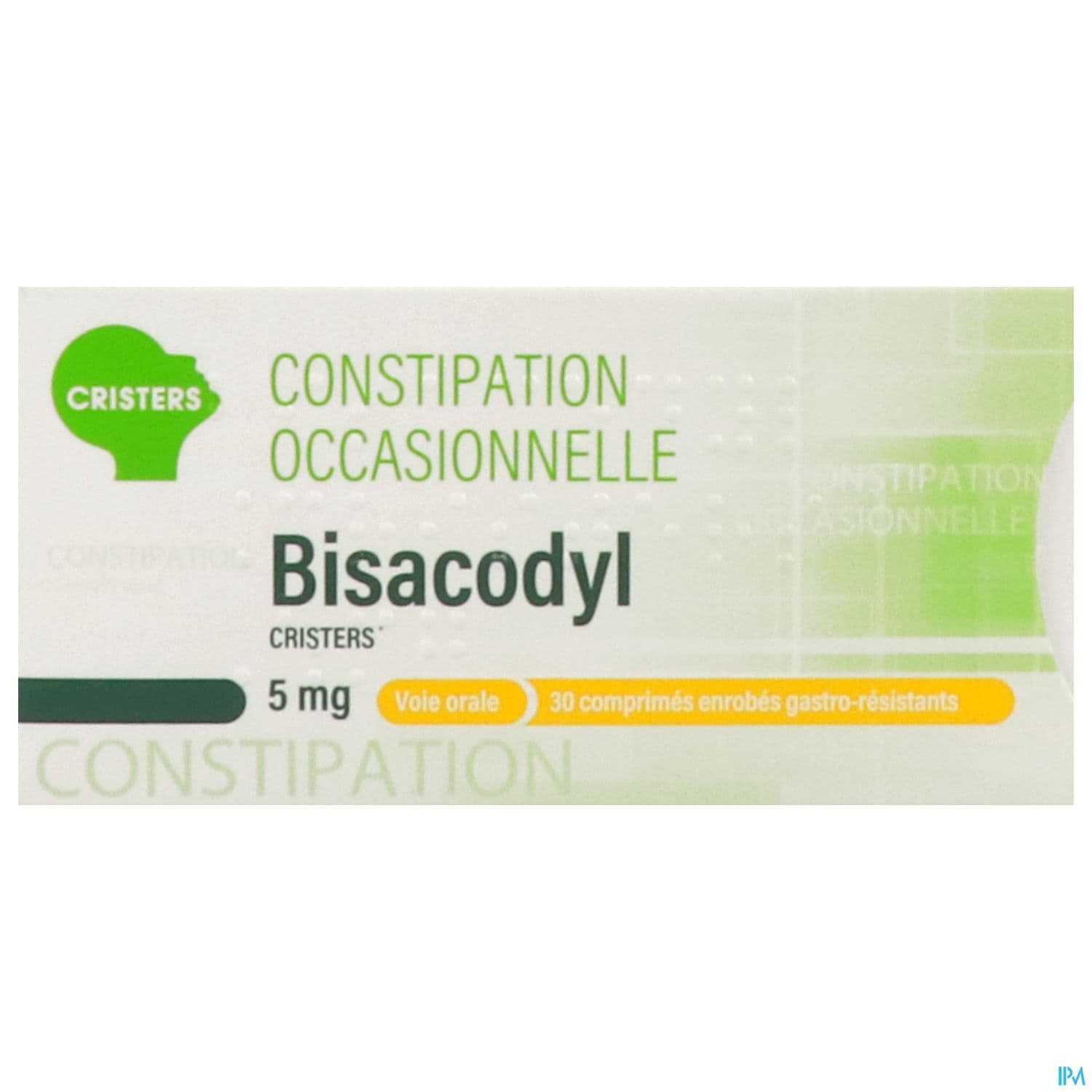 Bisacodyl Cristers 5mg Comprime Gastroresistant 30