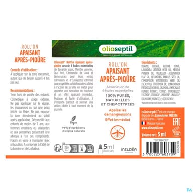 Ineldea Olioseptil Roll On Apres Piqure 5ml