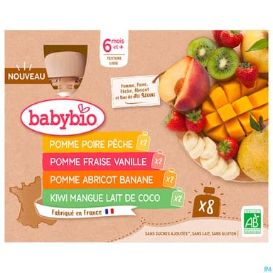 BABYBIO GOURD MULTIPARFUM 8X90G