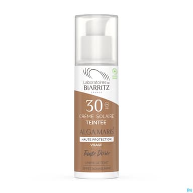 Alga Maris Creme Solaire Visage Ip30 Doree 50ml