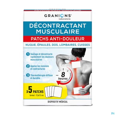 GRANIONS PATCH A/DOULEUR DM SACH 5
