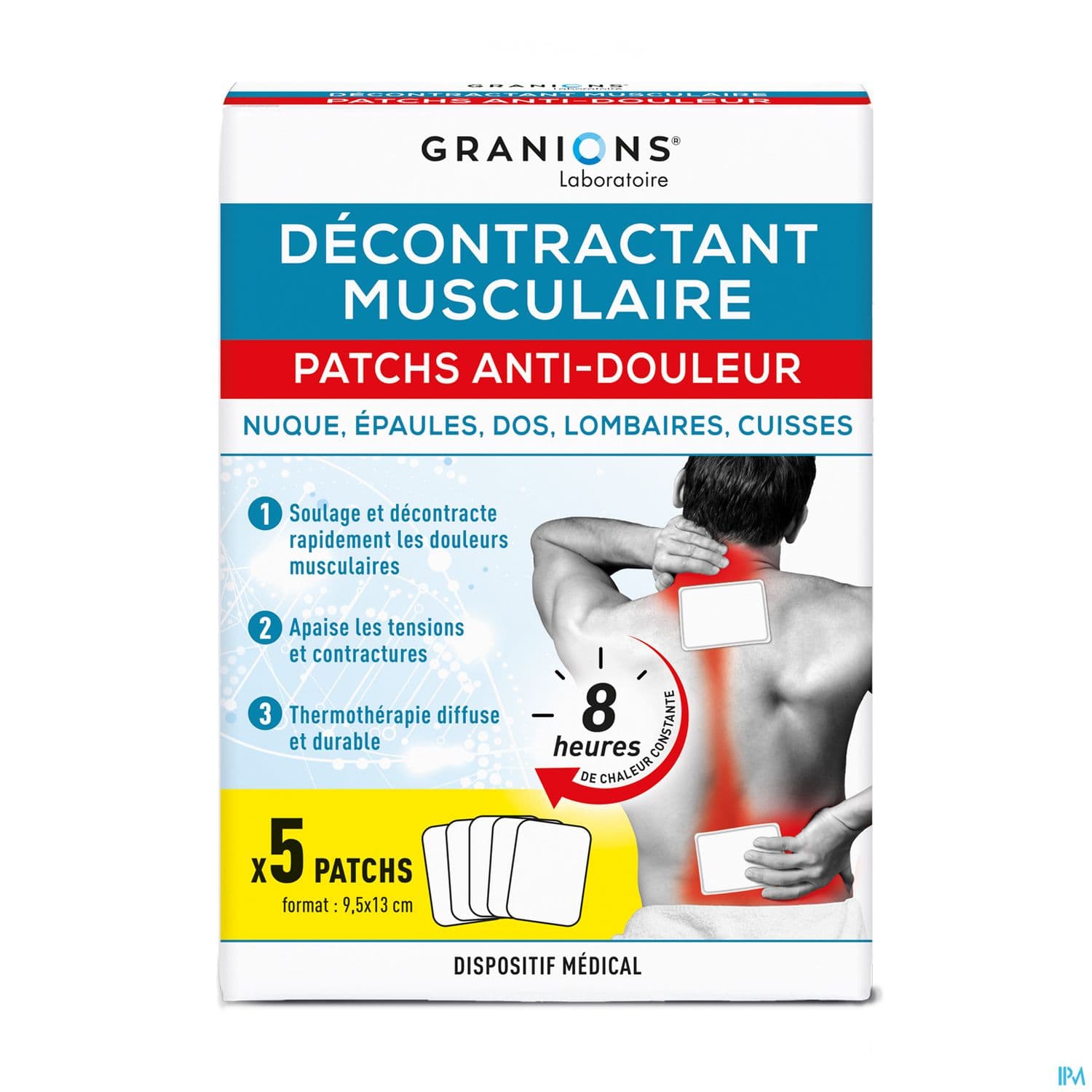 GRANIONS PATCH A/DOULEUR DM SACH 5