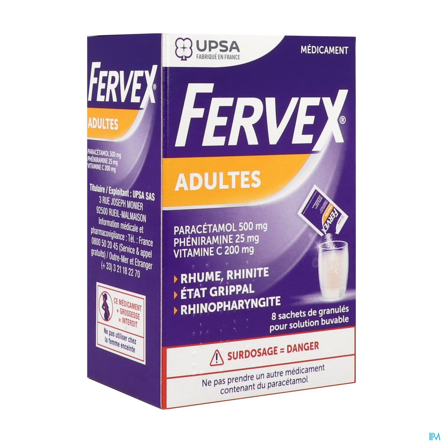 FERVEX ADULTES SACHET 8