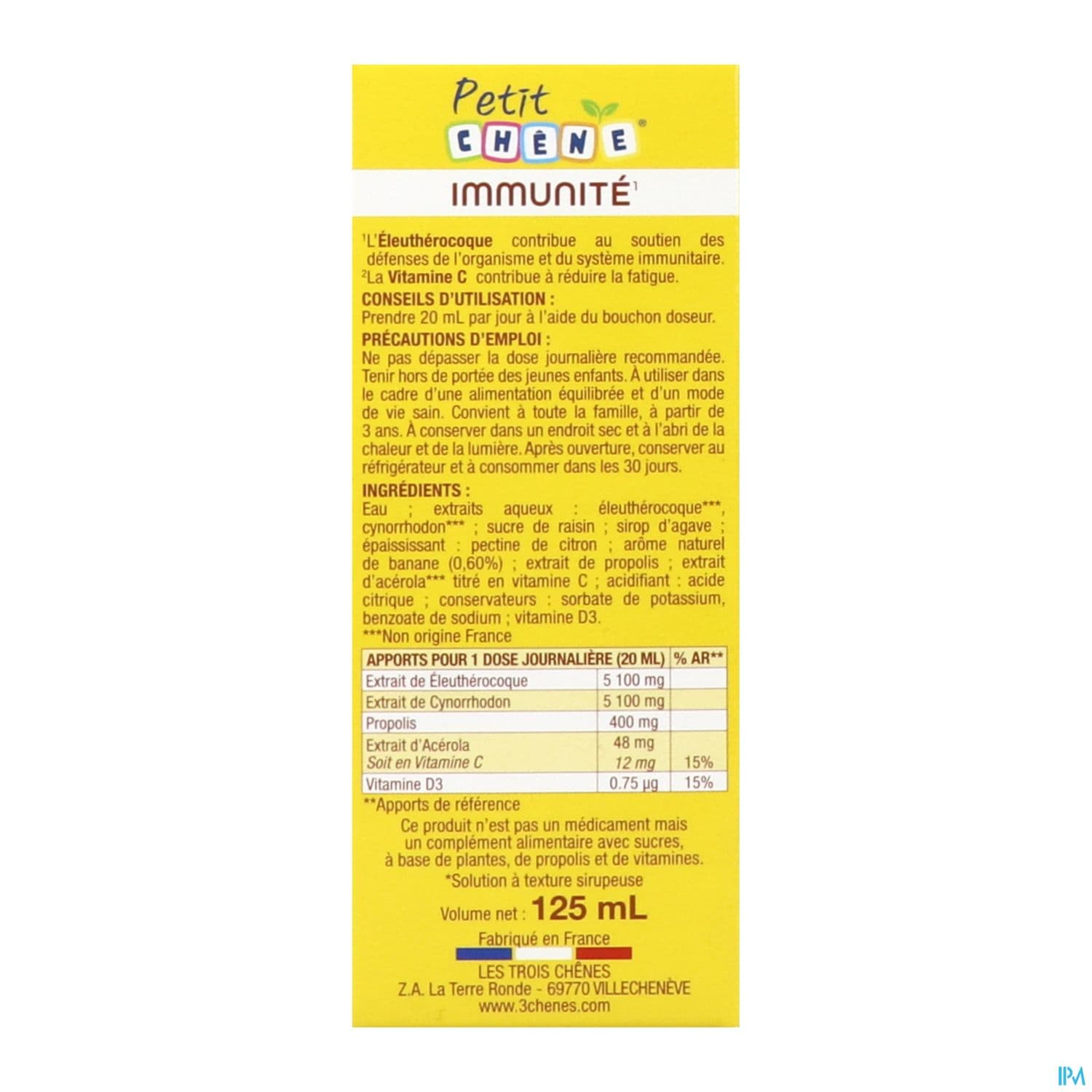 PETIT CHENE IMMUNITE 125ML