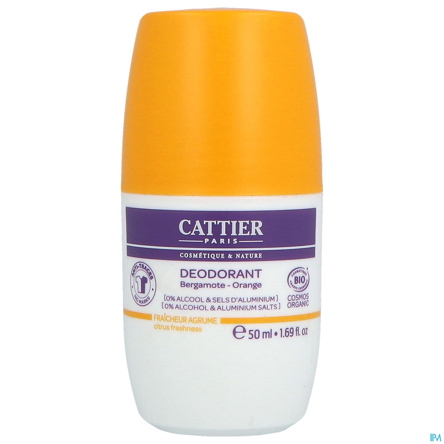 CATTIER DEO BERGAMOTE/ORANGE 50ML