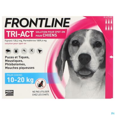 Frontline Tri Act Spot On Chien M Solution X6