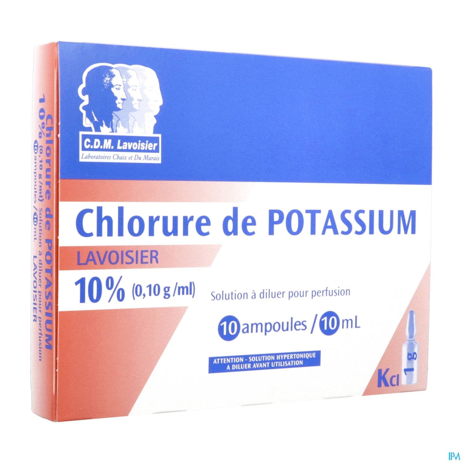 Lavoisier Potassium Chlorure 10% Solution Injectable 10ml 10