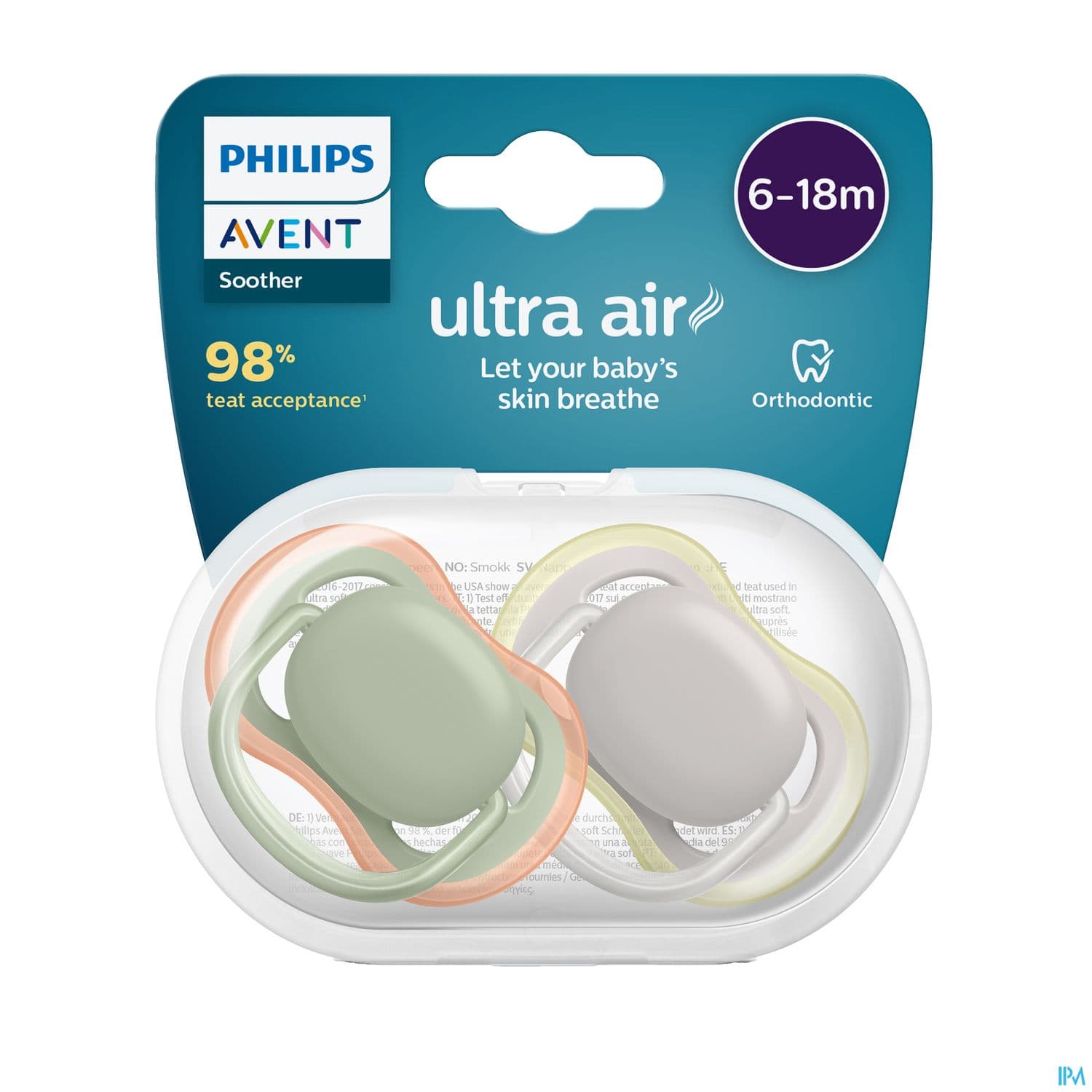 Avent Sucette Ultra Air Mixte Neutre 6/18mois