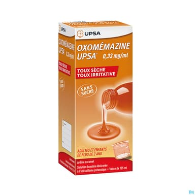 Oxomemazine Upsa 0mg33/ml Sans Sucre Solution Buvable 125ml