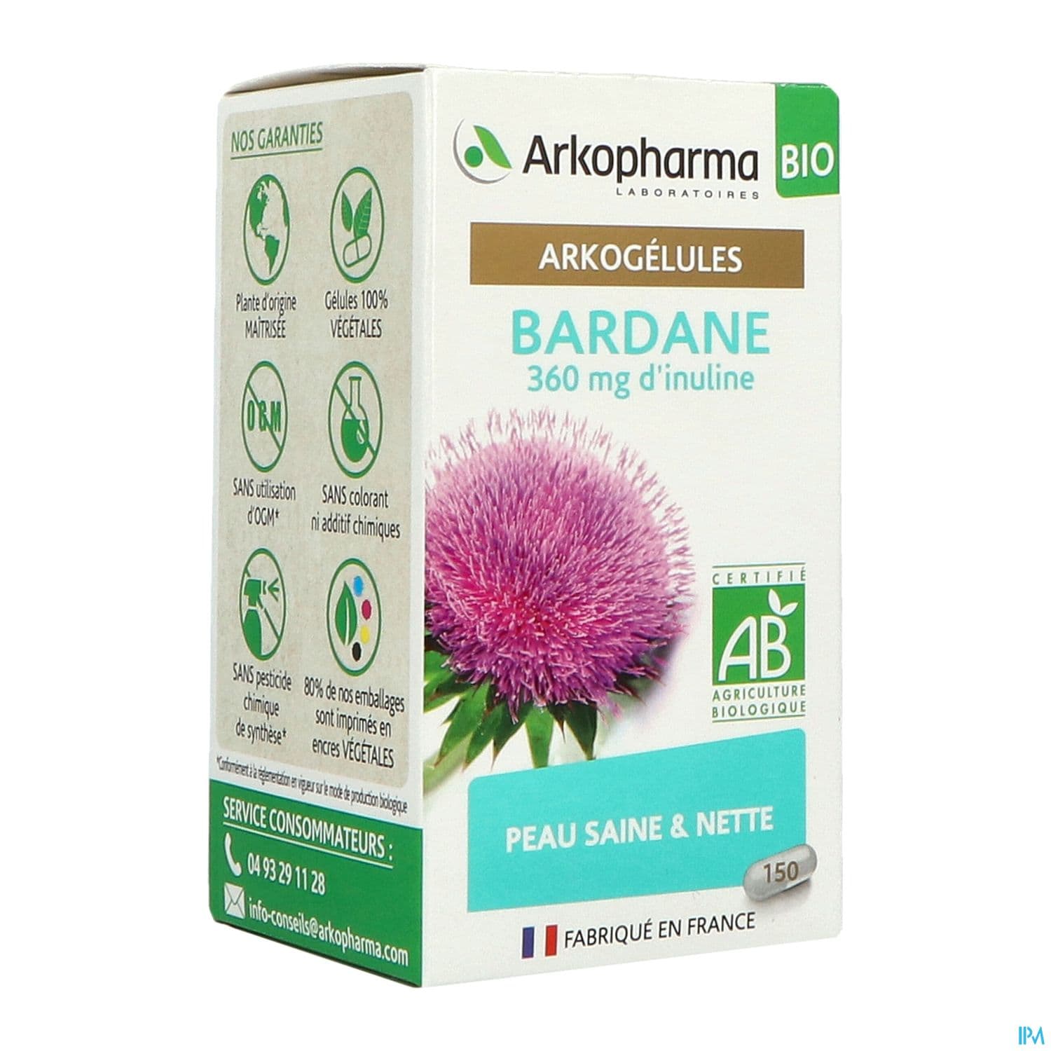 Arkopharma Arkogelules Bardane Bio Gelule 150