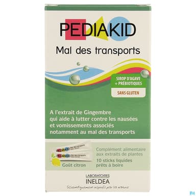 PEDIAKID MAL TRANSPOR STICK 10X5ML