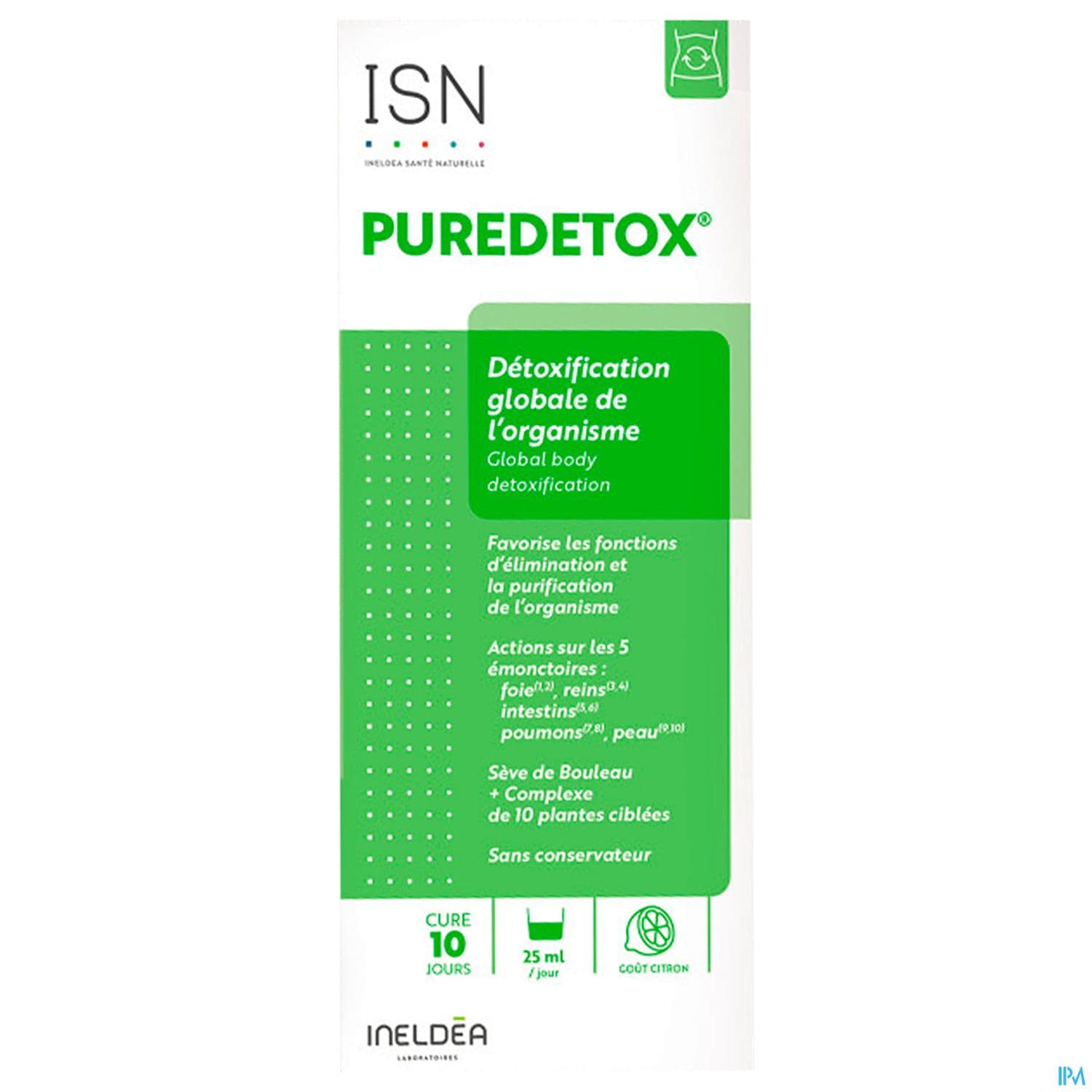 ISN PUREDETOX SOL BUV CITR 250ML