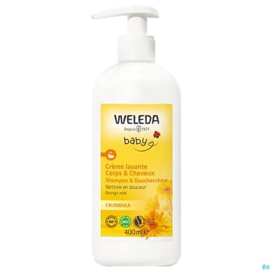 Weleda Calendula Bebe Creme Lavante Corps Et Cheveux 400ml