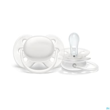 Avent Sucette Ultra Douce Boy Uni 0/6mois Scf212/20 X2