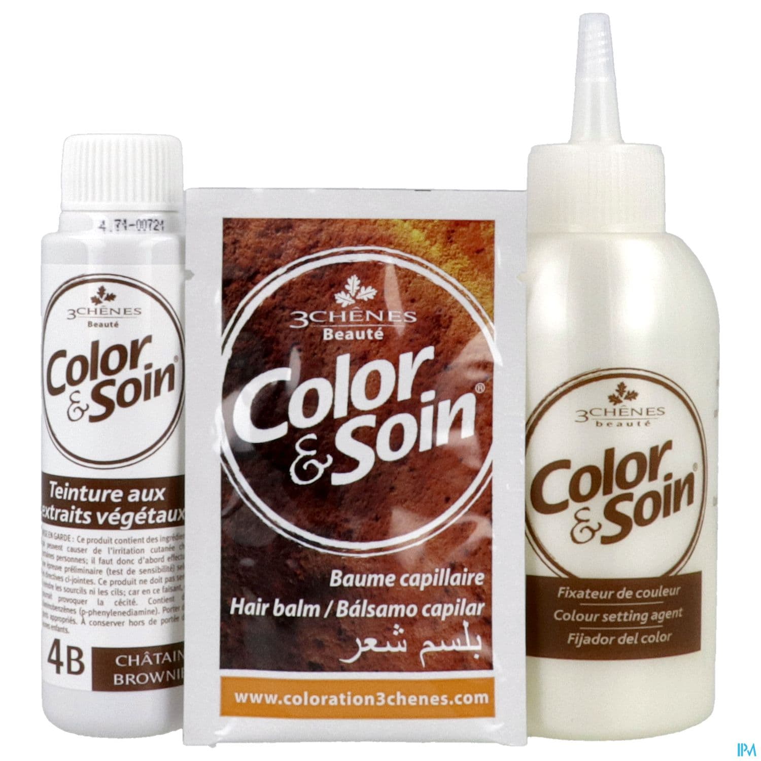 3 CHENES COLOR/SOIN CHAT BROWNI 4B