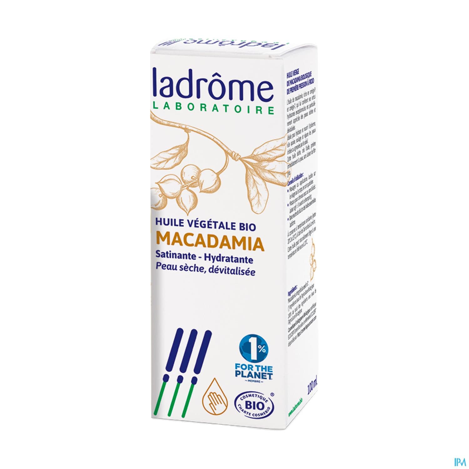 MACADAMIA LADROME HLE VEG 100ML — Grande Pharmacie de la Gare - Sartrouville