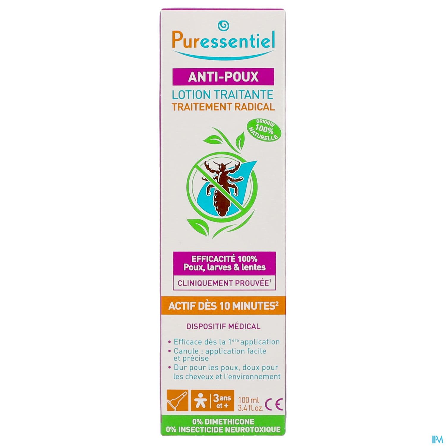PURESSENTIEL LOT A/POUX 100ML