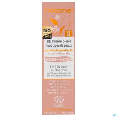 Florame Bb Creme 5en1 Spf20 Bio Teinte Medium 40ml
