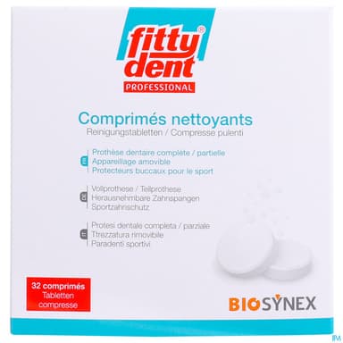 Fittydent Comprime Nettoyant Effervescent 32
