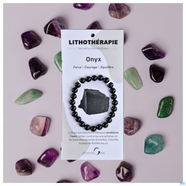 BRACEL LITHOTHERAP ONYX 8MM