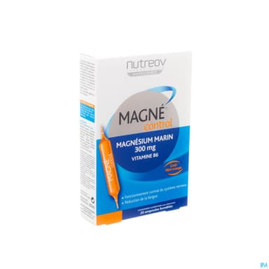 Nutreov Magne Control mg 300mg + Vit B6 Ampoule Buvable 20