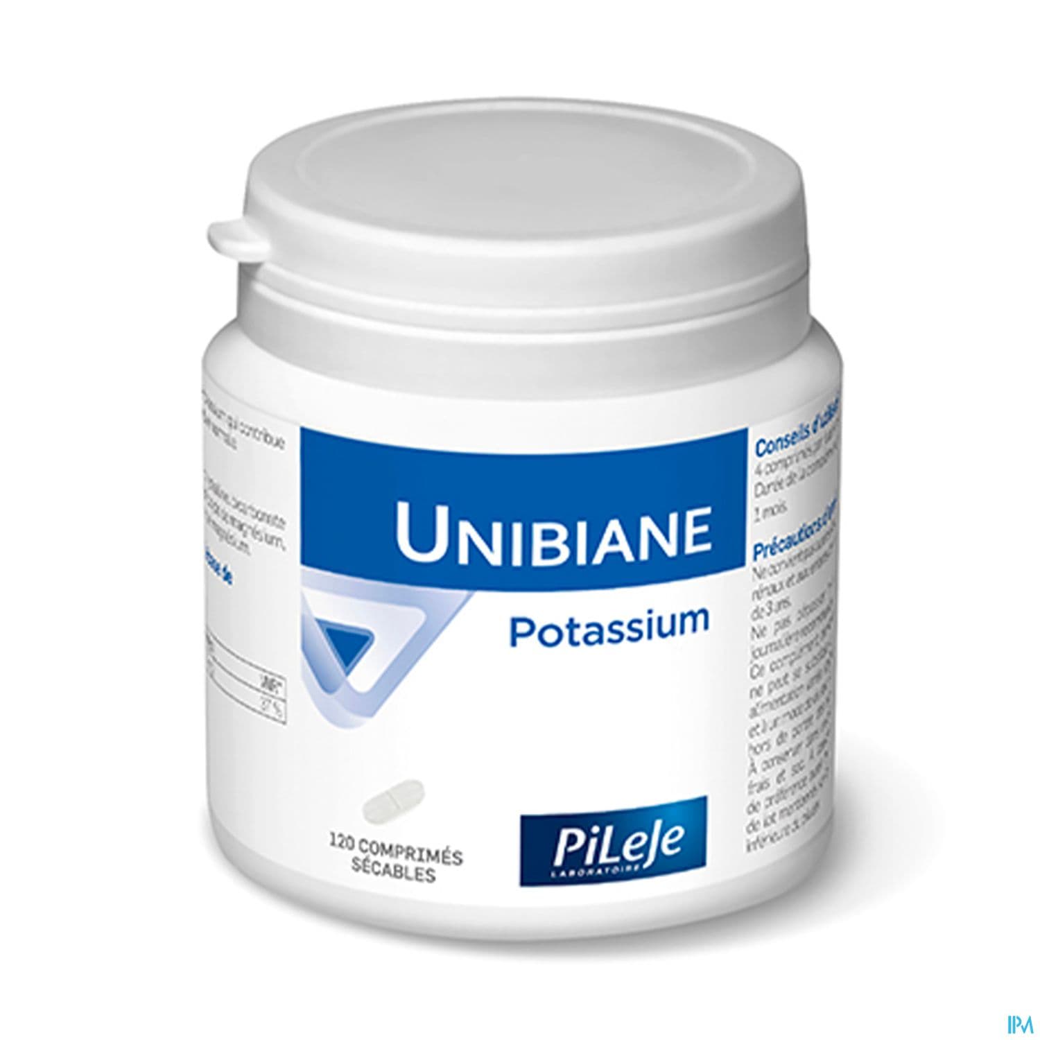 Pileje Unibiane Potassium Comprime 120