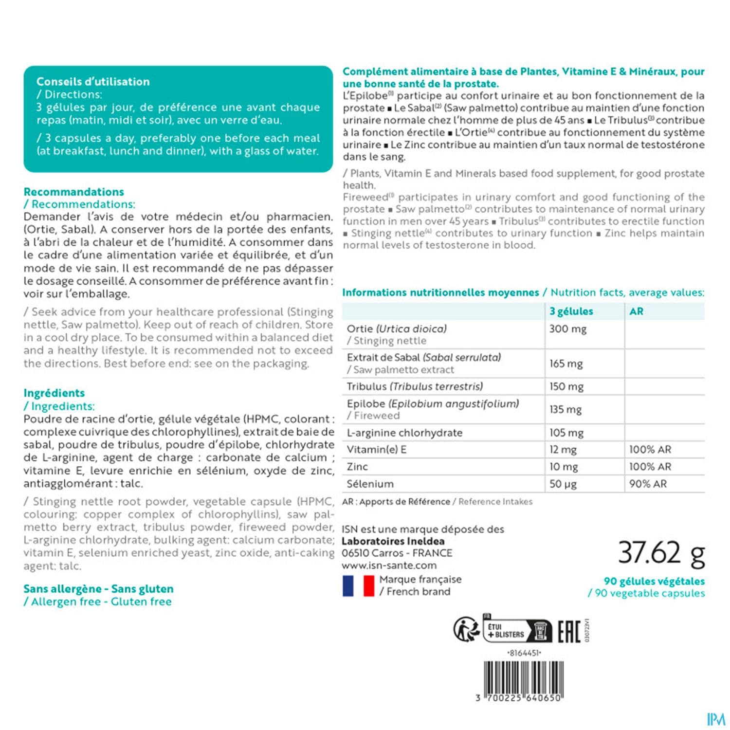 ISN PROSTAVIREX GELUL 90