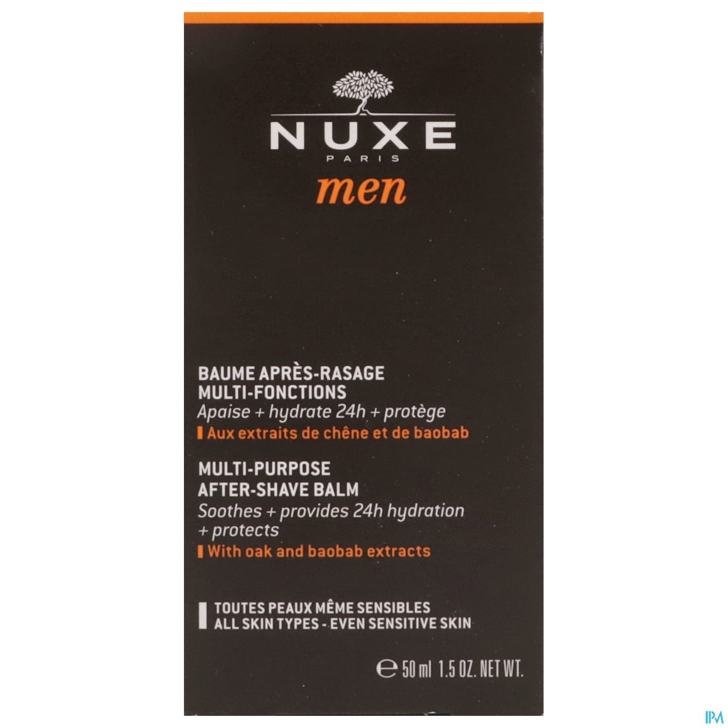 Nuxe Men Baume Apres Rasage Multifonctions Toutes Peaux Meme Sensibles 50ml