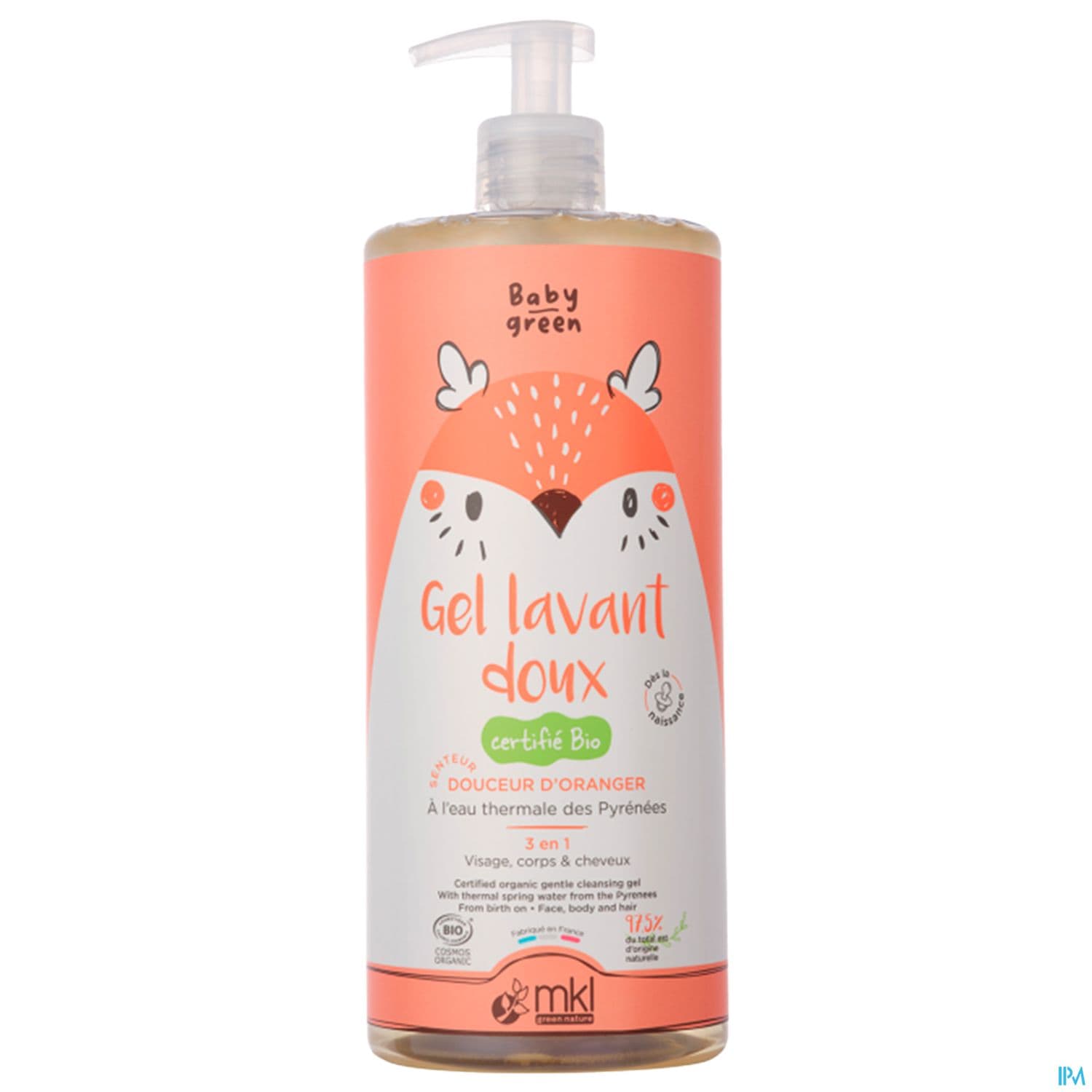 Mkl Green Nature Baby Green Gel Lavant Doux Bio 1l