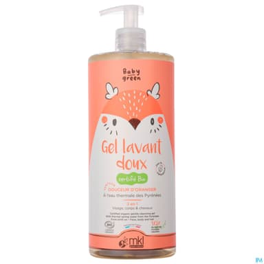 Mkl Green Nature Baby Green Gel Lavant Doux Bio 1l