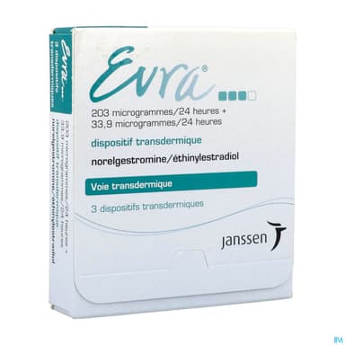 Evra 203mcg/33.9mcg/24h Dispositif Transdermique 3