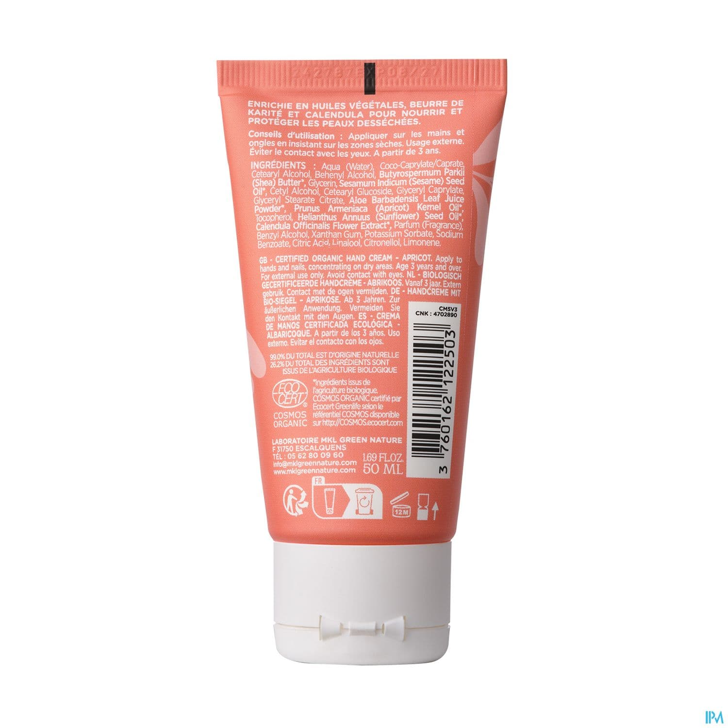 MKL CR MAIN ABRICOT BIO 50ML