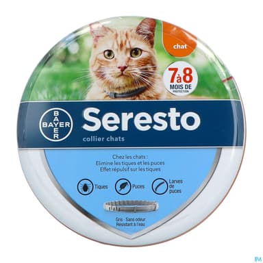 Elanco Seresto Collier Puces Tiques Chat X1