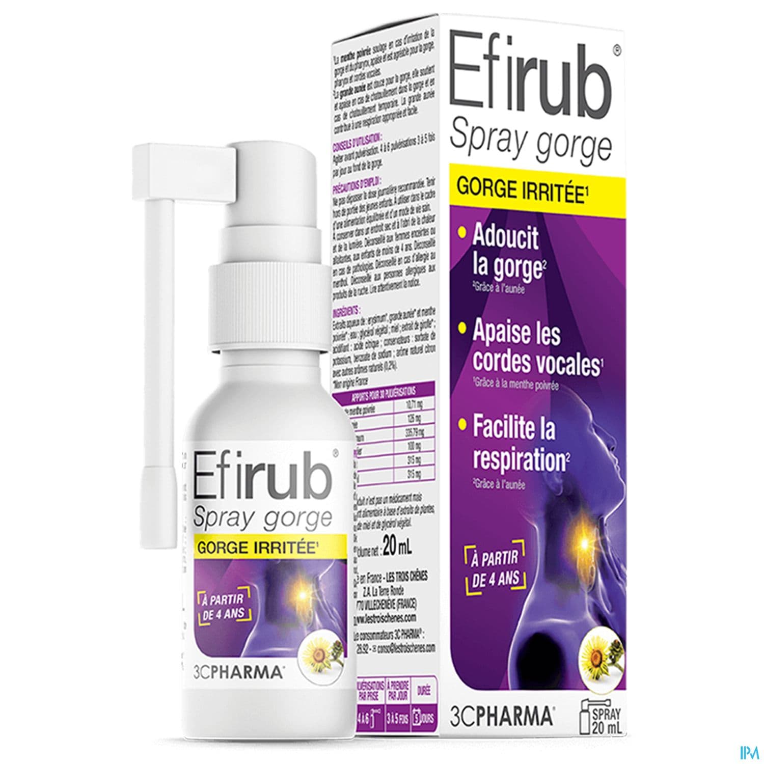 3c Pharma Efirub Spray Buccal 20ml