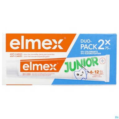 ELMEX JUNIOR PATE DTF 7-12ANS MENTHE 2T/75ML