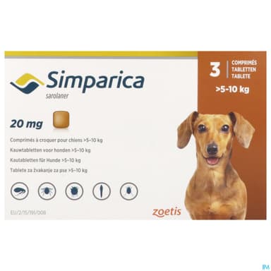 Simparica 20mg Chien Comprime A Croquer 3