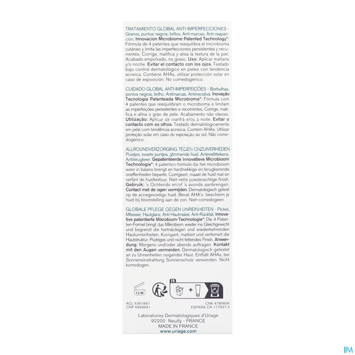 URIAGE HYSEAC 3-REGUL + 40ML