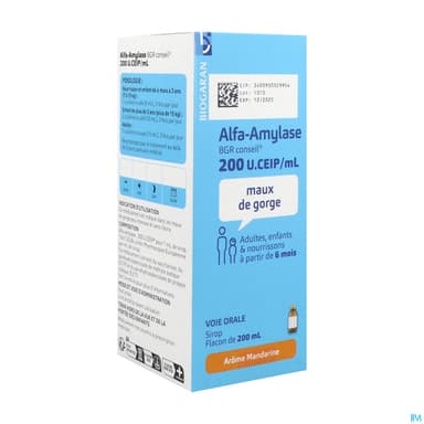 Alfa Amylase Bgr Conseil 200u Ceip/ml Sirop 200ml + Mesure