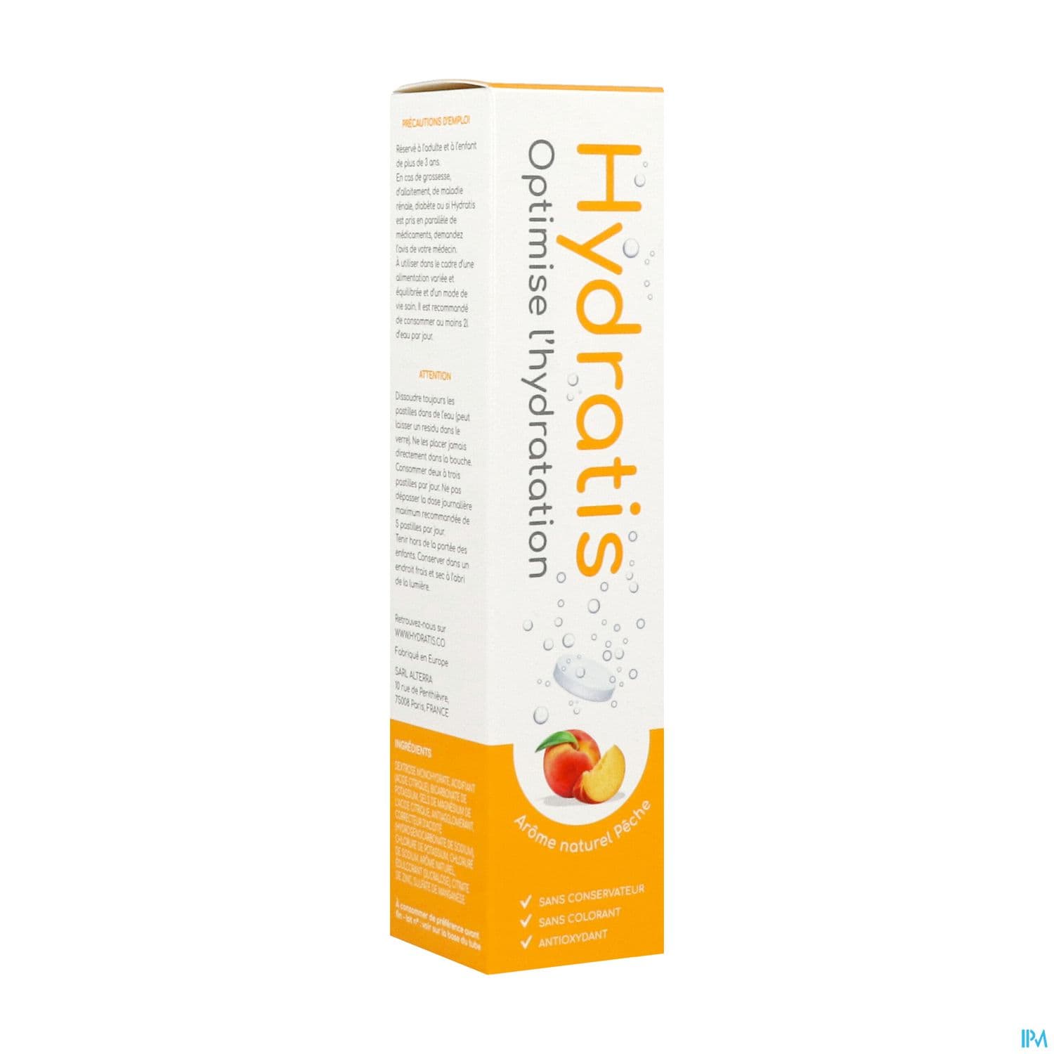 Hydratis Comprime Effervescent Peche 20