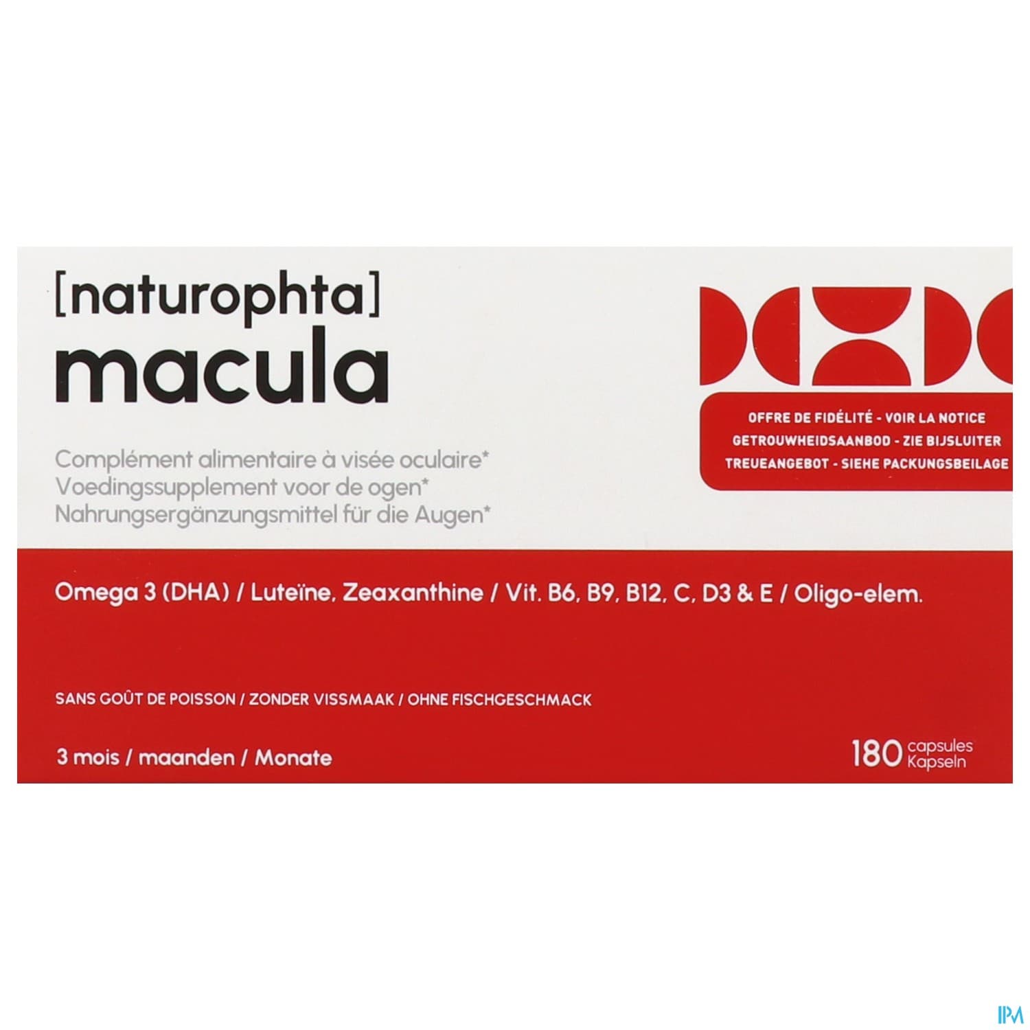 NATUROPHTA MACULA CAPSULE 180