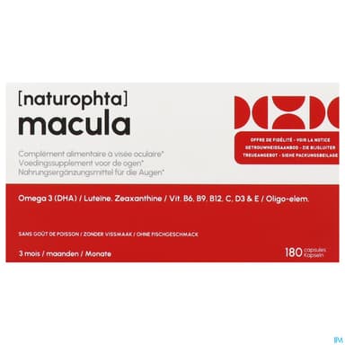 NATUROPHTA MACULA CAPSULE 180