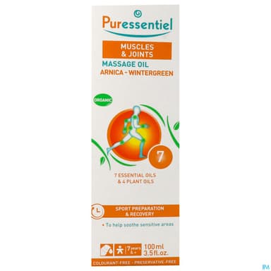 Puressentiel Huile De Massage Bio Effort Musculaire Arnica Gaultherie Nouvelle Formule 100ml